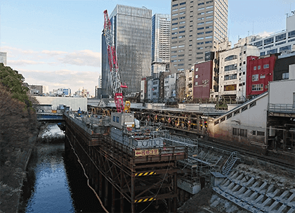 JR御茶ノ水駅改良工事現場